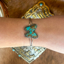 Load image into Gallery viewer, Butterfly Kingman Turquoise Cuff
